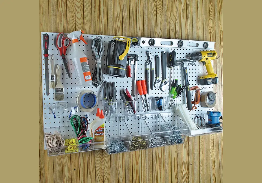 Pegboard Tool Organization Wall