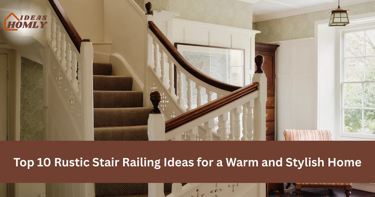 rustic stair railing ideas