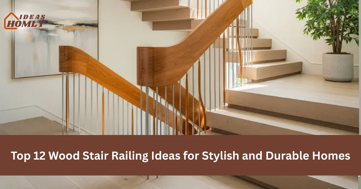 wood stair railing ideas