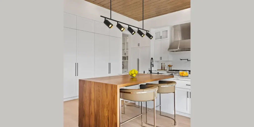 Track Lighting Over the Island