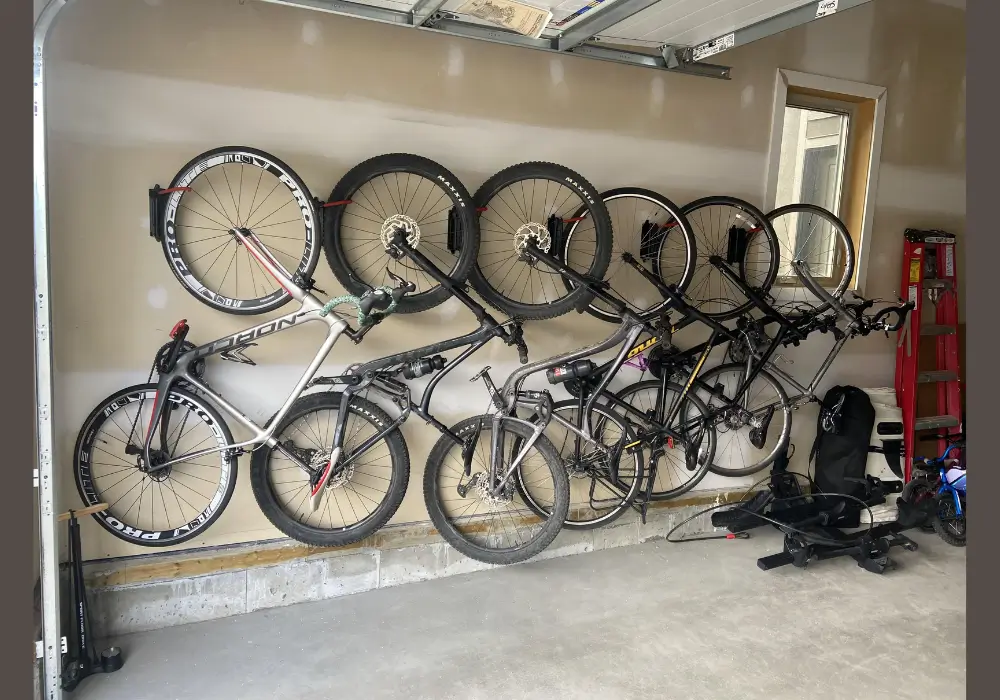 Track Rail System for Multiple Bikes