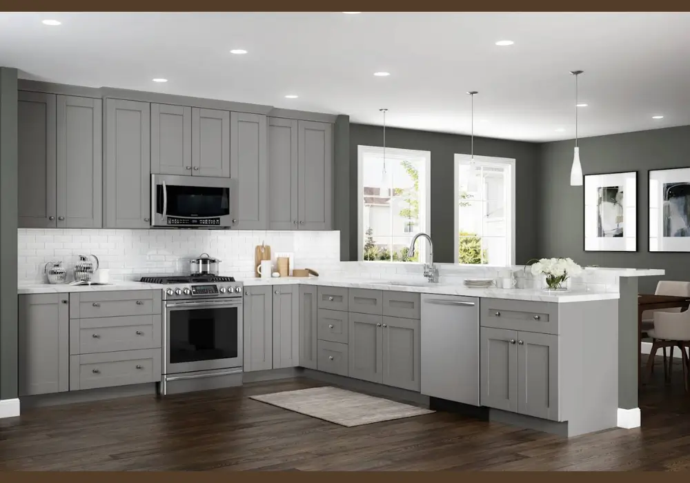 Two-Tone Gray Kitchen Color Scheme