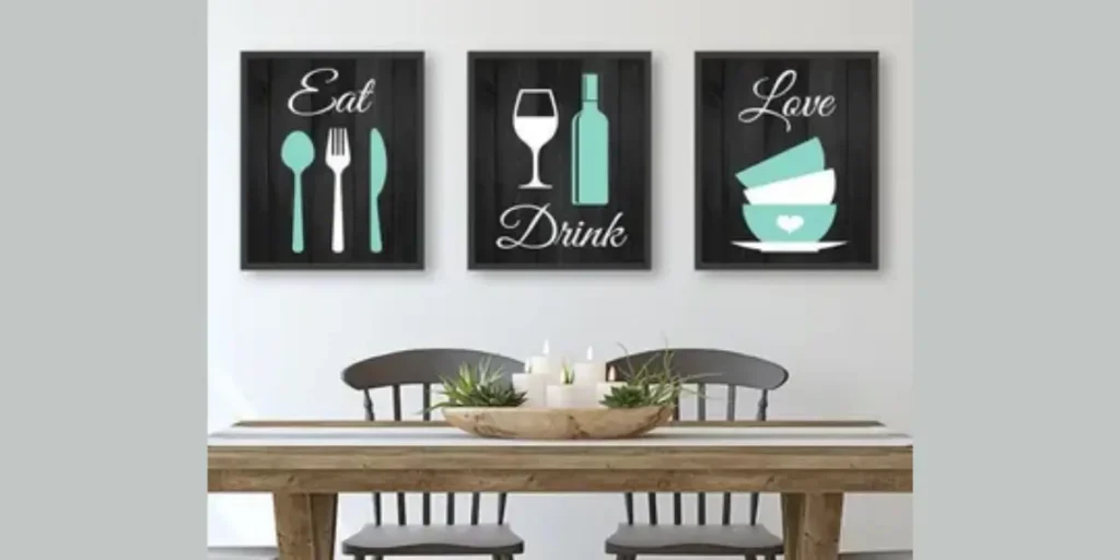 Minimalist Typography Kitchen Art