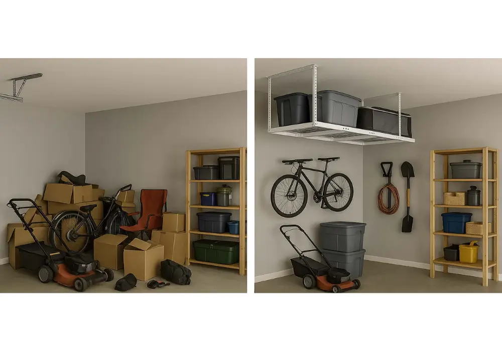 Unused Ceiling to Overhead Storage