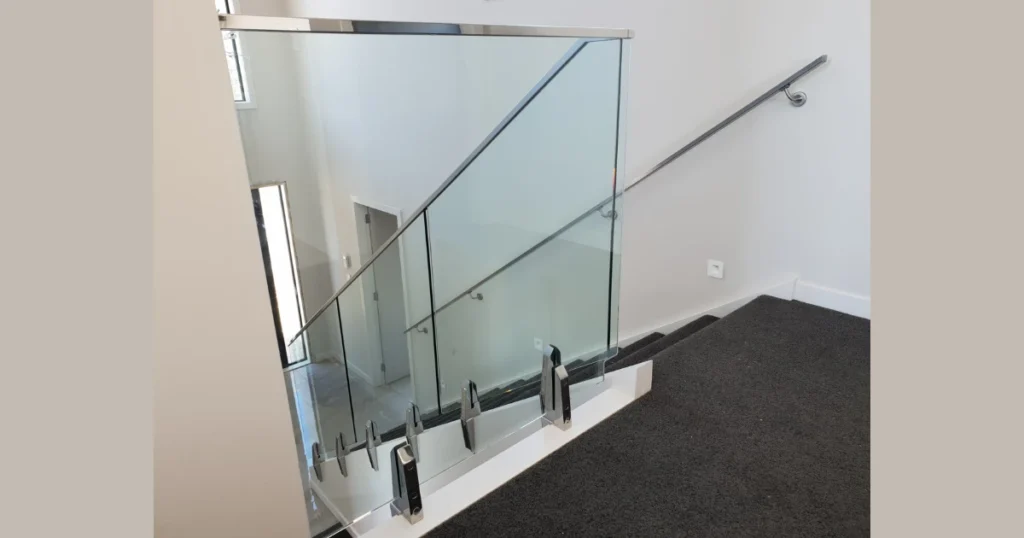 Frameless Glass with Stainless Steel Handrail