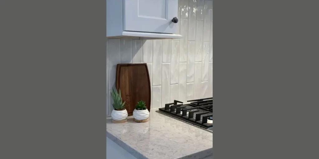 Vertical Tile Backsplash