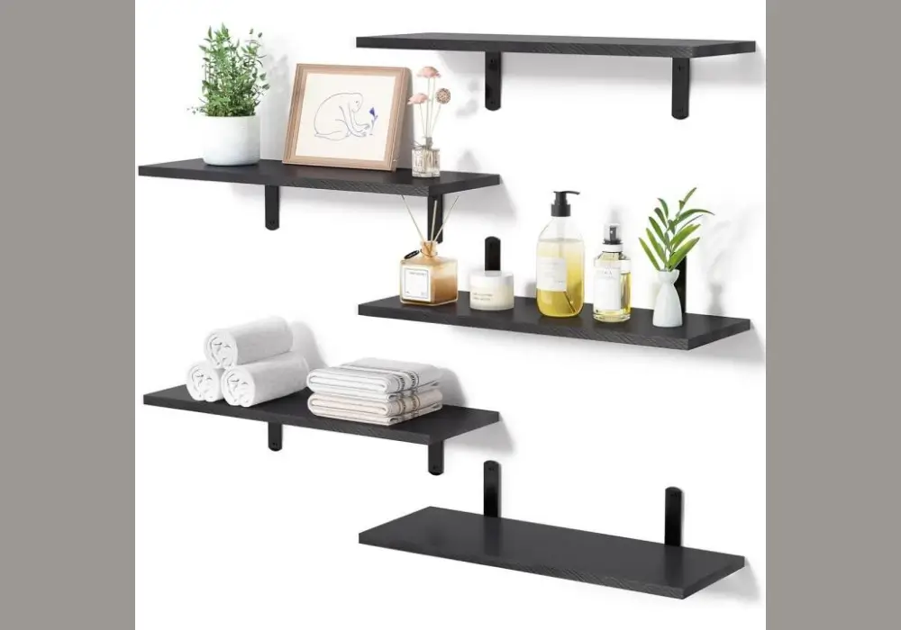 Wall-Mounted Floating Shelves