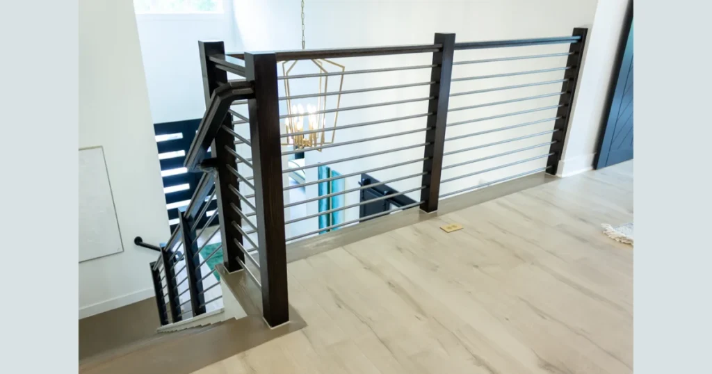 Slim Steel Horizontal Bar Railing