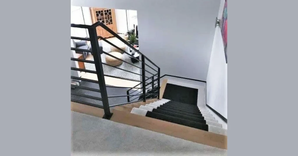 Matte Black Flat Bar Railing