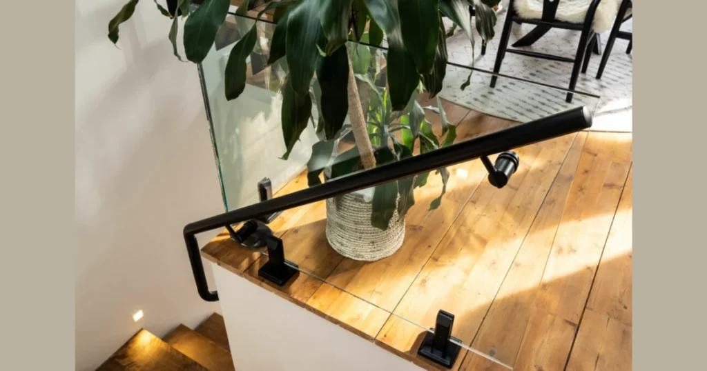 Half-Wall with Glass Top Railing