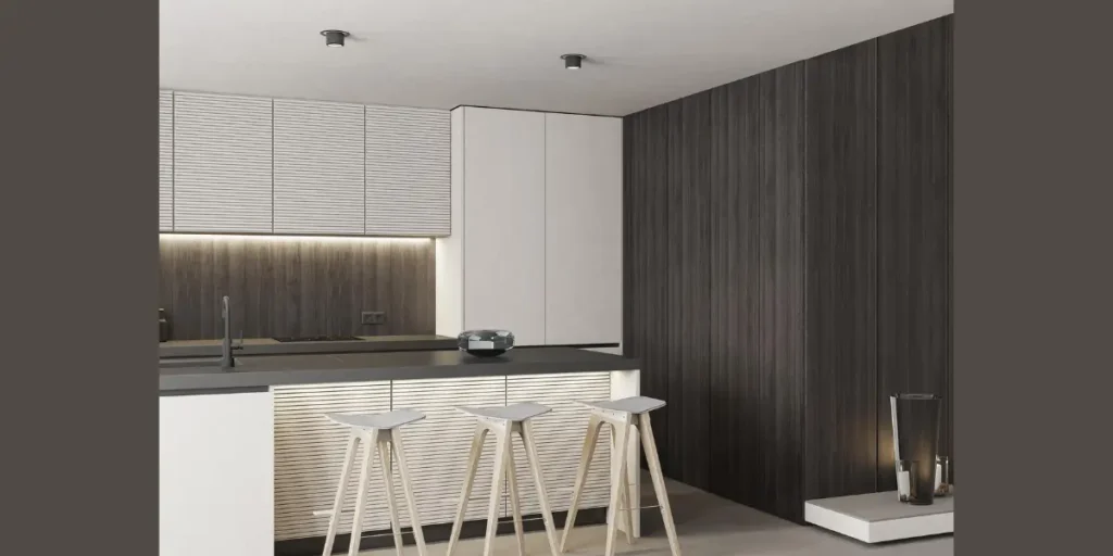 Wooden Accent Kitchen Wall