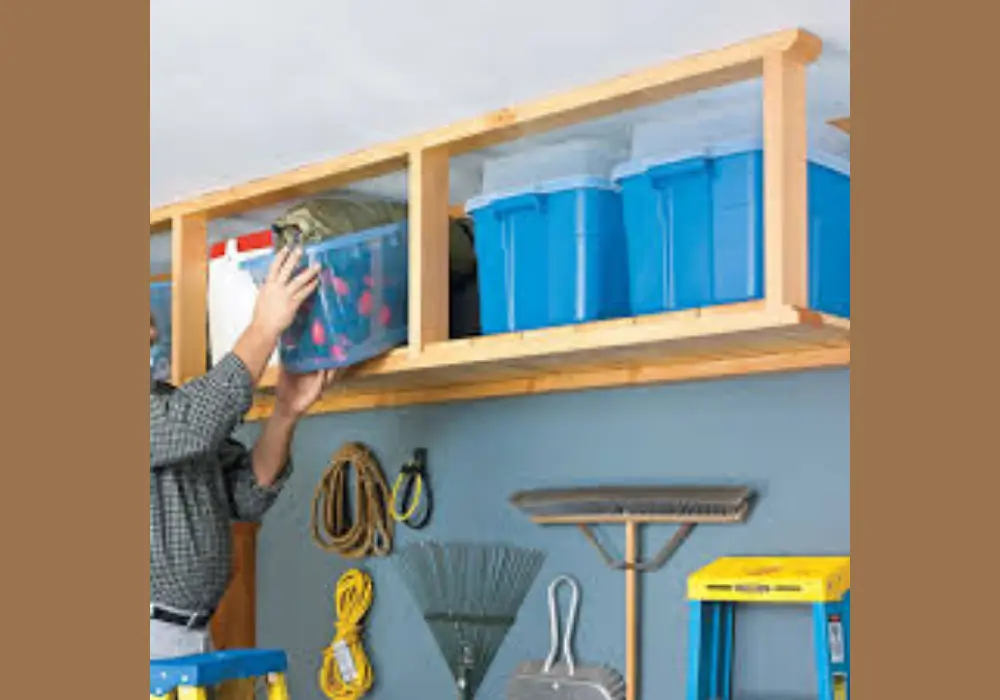 Wooden DIY Overhead Storage Platform