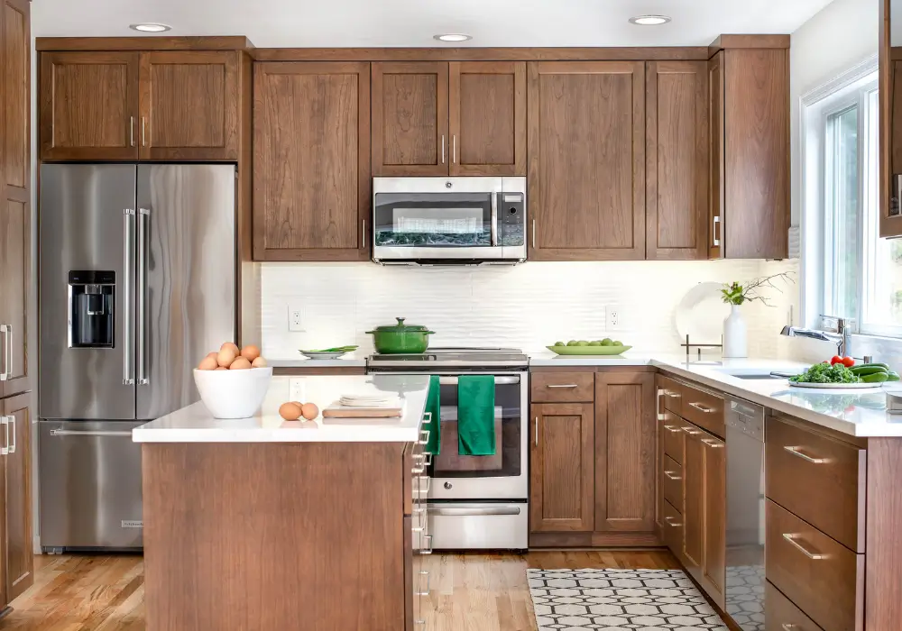 Wooden Texture Kitchen