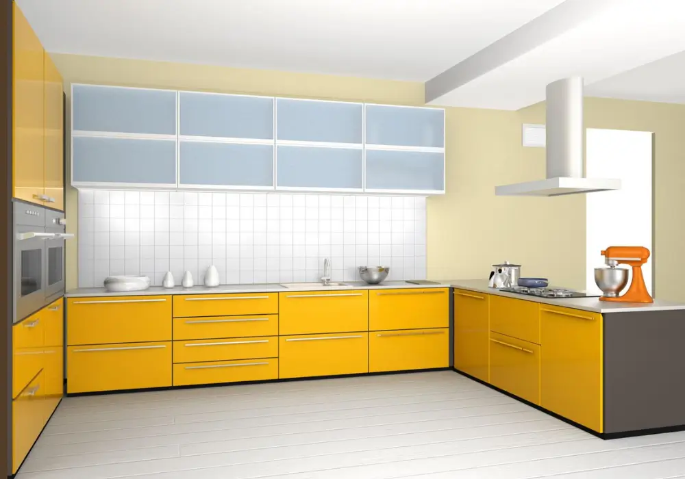 Yellow and White Kitchen Color Scheme