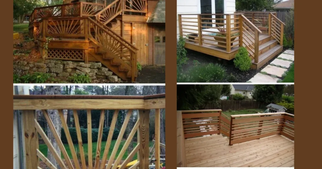 Classic Wooden DIY Deck Railing