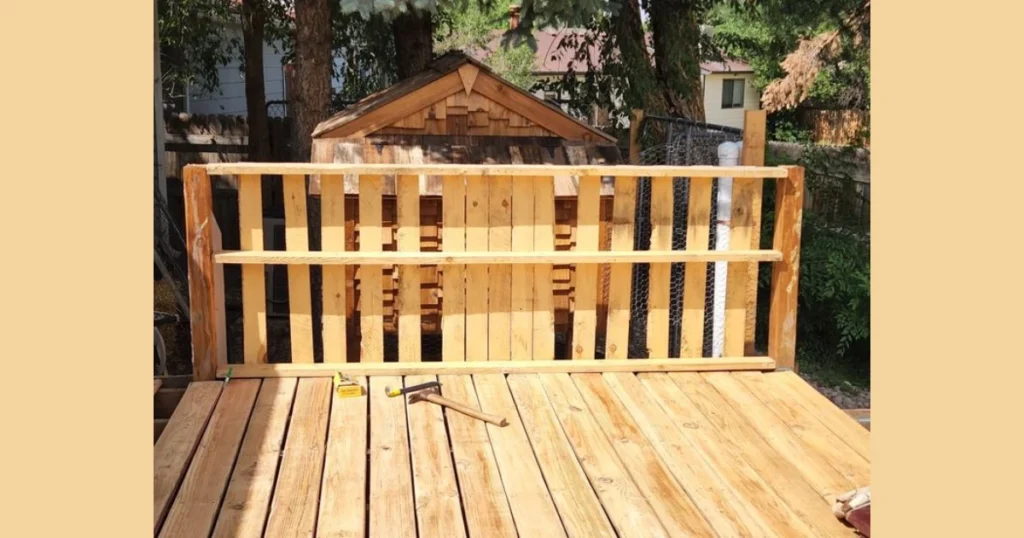 Pallet Wood Railing