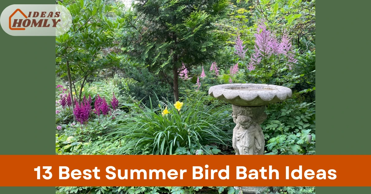 Summer Bird Bath Ideas