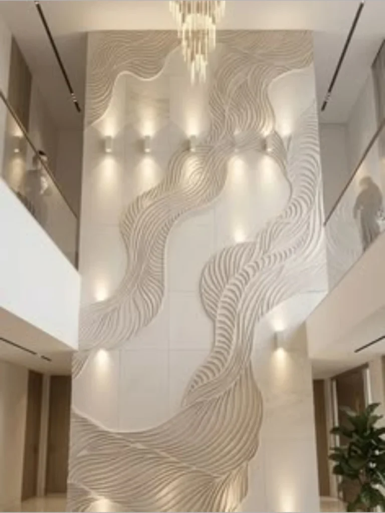 3D Gypsum Panels For Architectural Texture