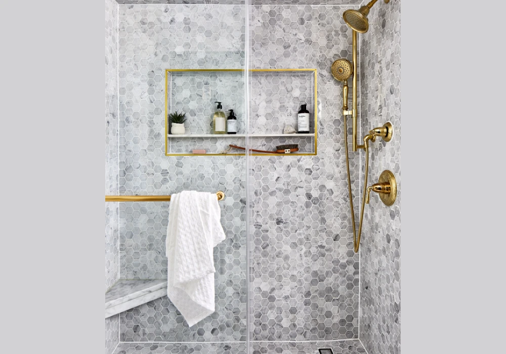 Add Built-In shower Niche for Clean Storage Makeover