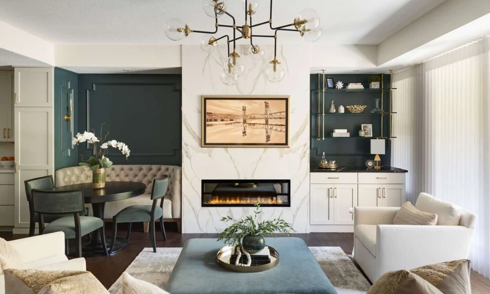 Add a Dining Nook Between the Kitchen and Living Room