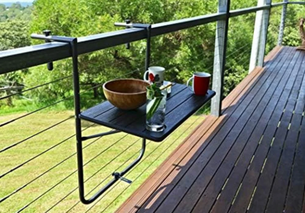 Adjustable Height Multi-Use Balcony Table Ideas for Flexibility