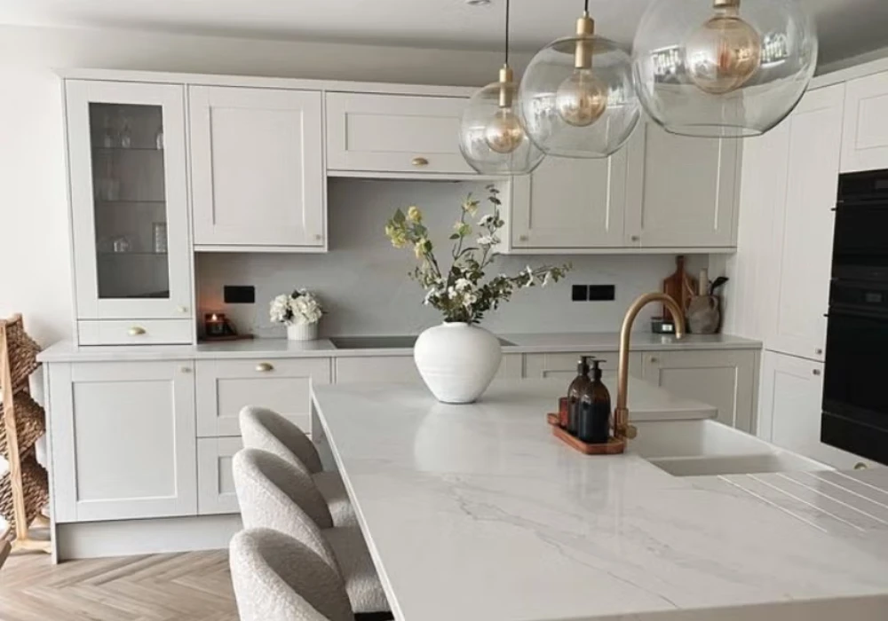 All-White Kitchen for a Clean Minimal Look
