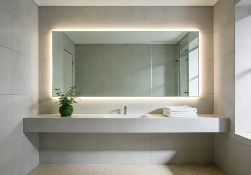Backlit Mirror Trend for Soft Lighting Effect