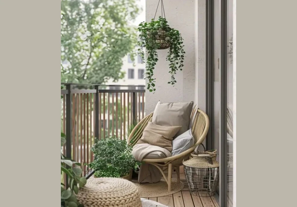 Balcony Boho Style Decor Arrangement
