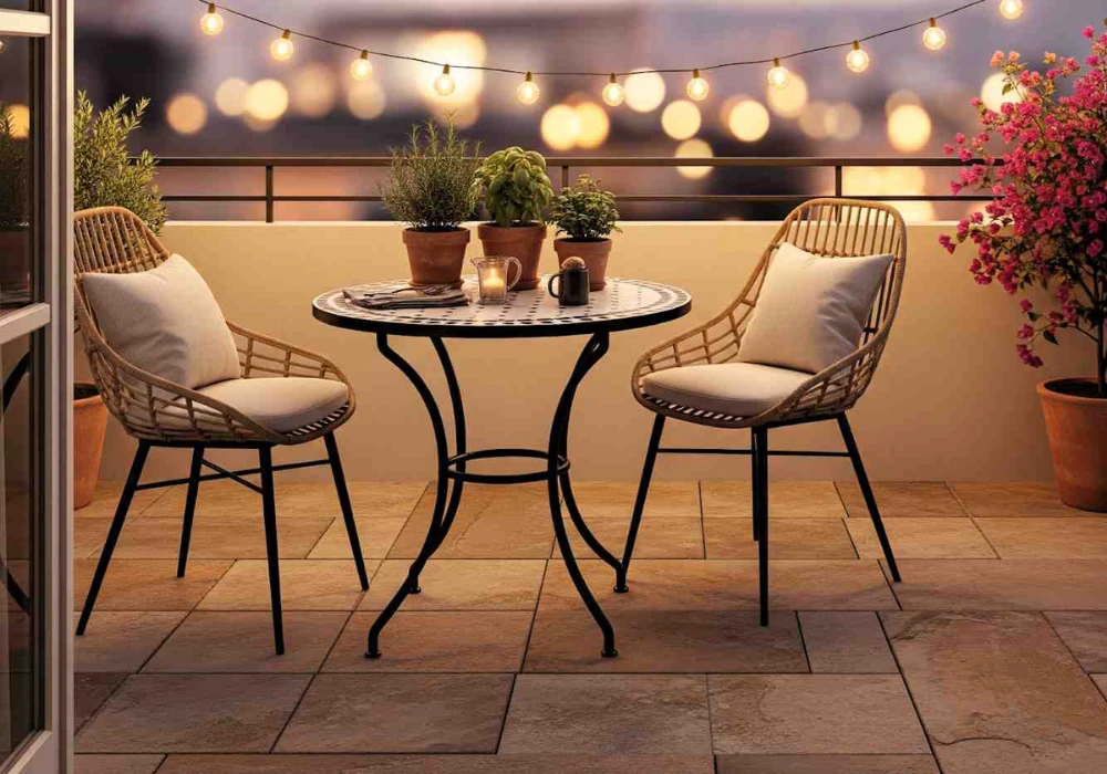 Balcony Coffee Corner Setup