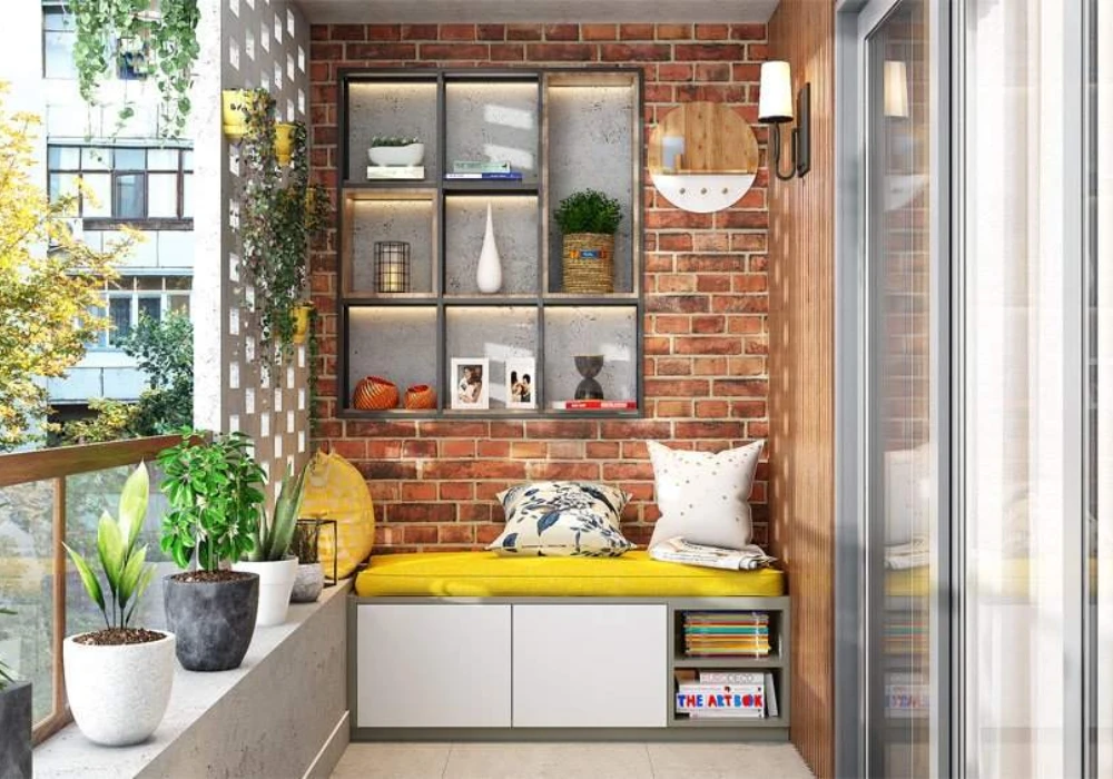 Balcony Couch Ideas with Storage Space for Small Homes