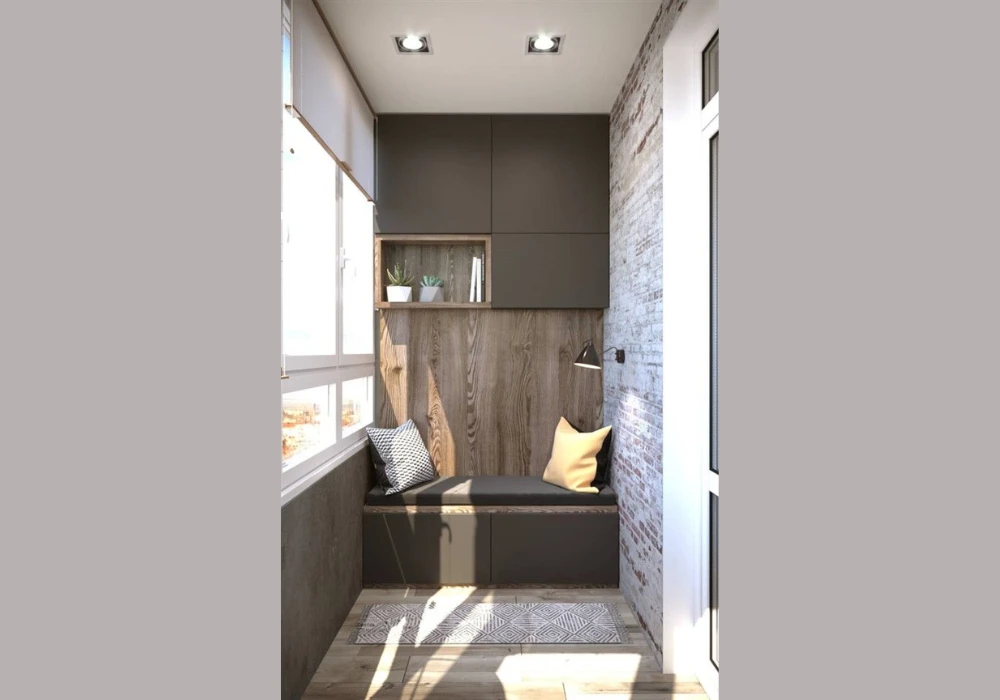 Balcony Couch Ideas with Storage Space