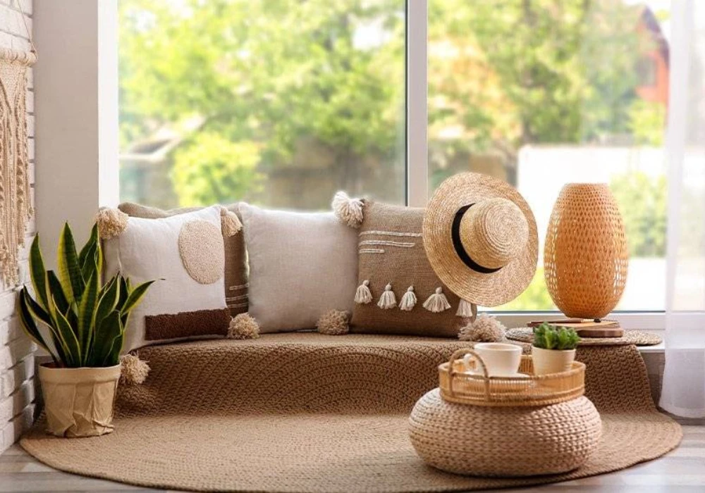 Balcony Design Ideas with Floor Cushions and Low Seating