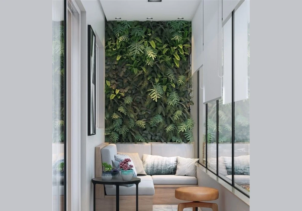 Balcony Design Ideas with Green Plant Corner
