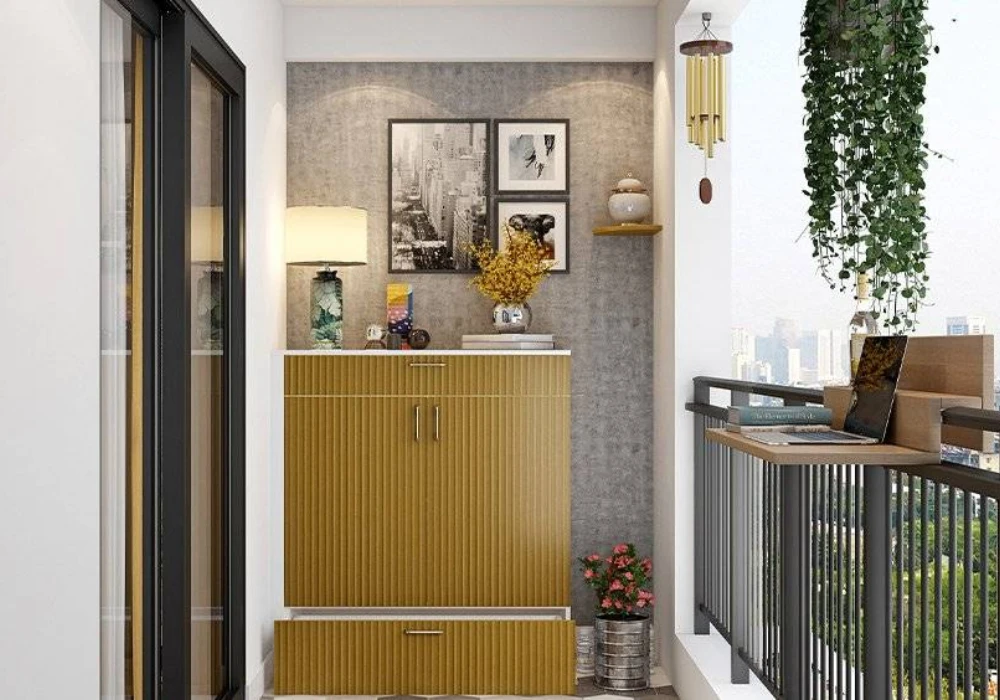 Balcony Design Ideas with Storage Furniture