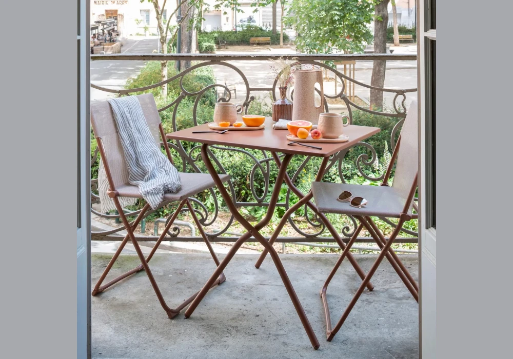 Balcony Patio Set Ideas with Folding Table Extensions