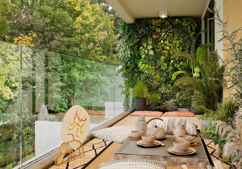 Balcony Vertical Garden Wall Design