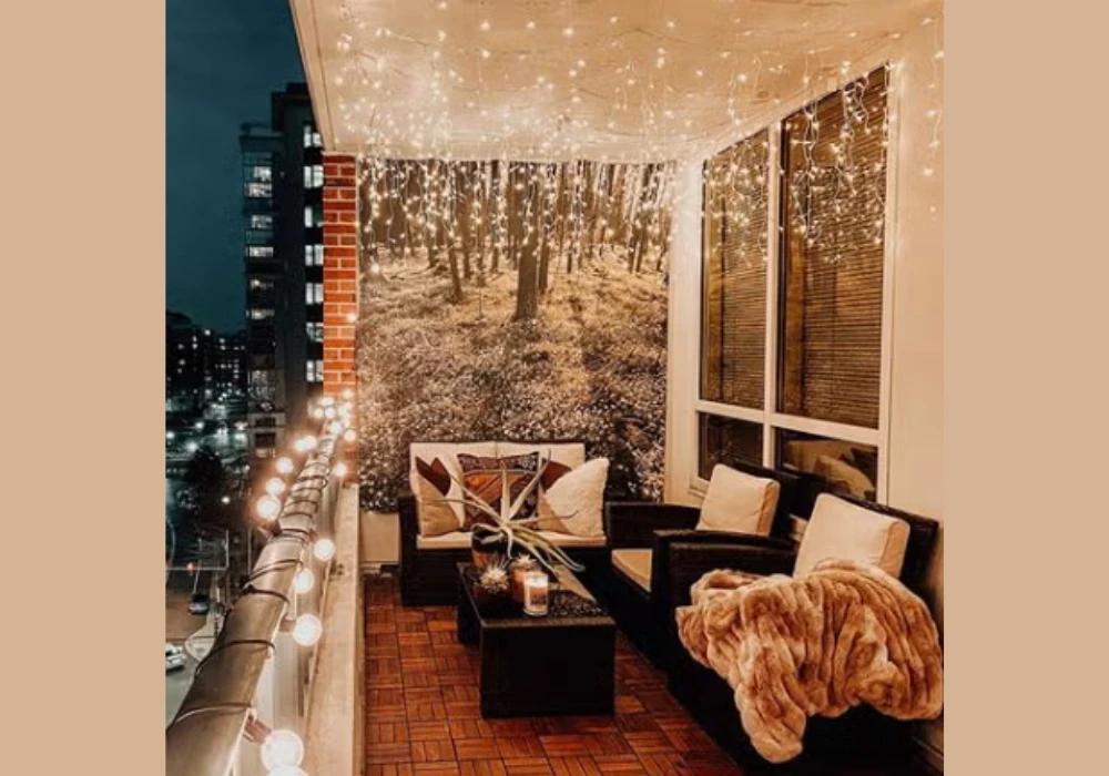 Balcony patio lighting ideas
