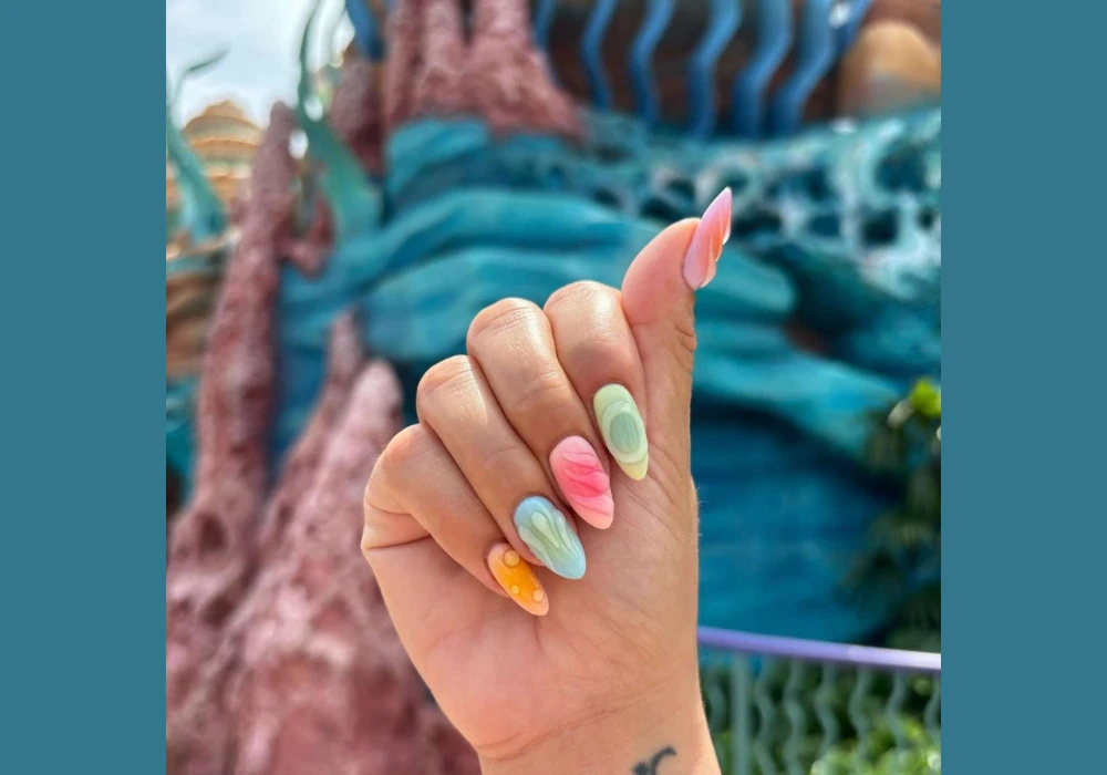 Beach-Inspired Summer Vacation Nail Ideas for Calm Ocean Vibes