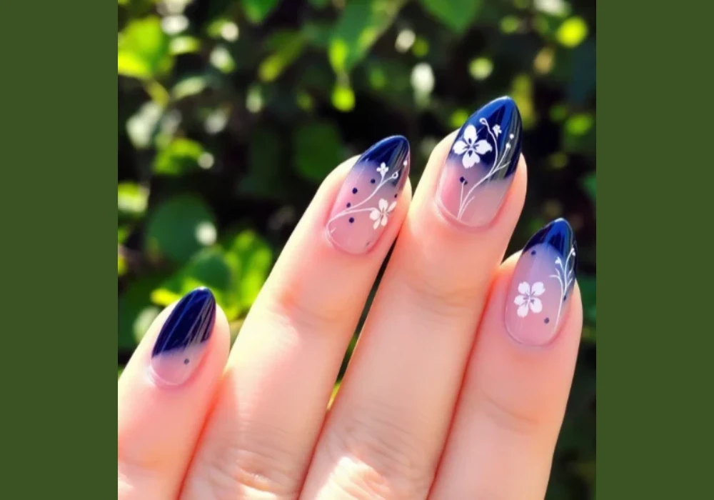 Beach-Themed Summer Almond Nail Ideas for Vacation Mood