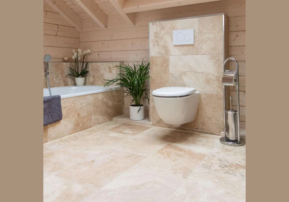 Beige Travertine Tiles for a Natural Stone Look