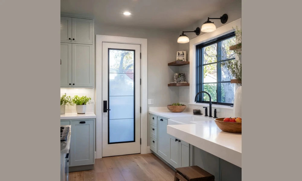 Frosted Glass Doors for Privacy with Style