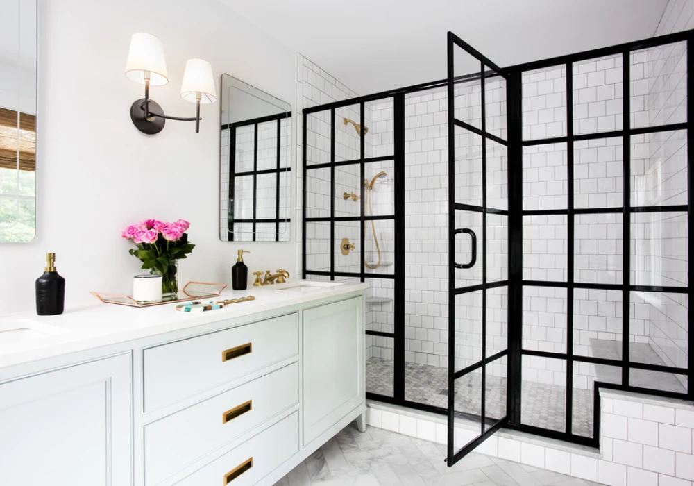 Black Frame Shower Style