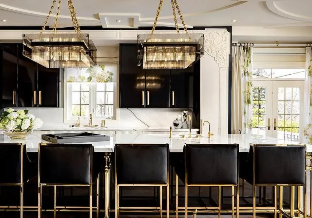 Black and Gold Kitchen Theme
