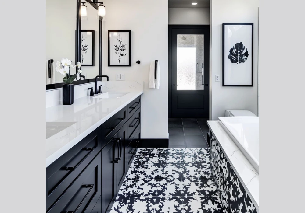 Black and White Bathroom Vanity Ideas