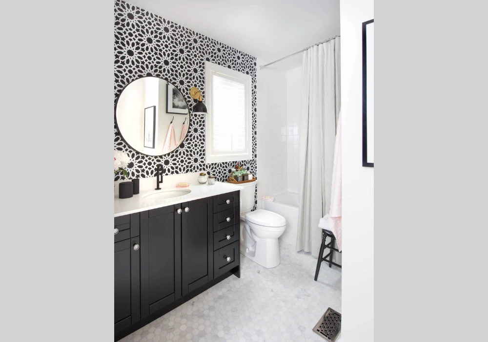 Black and White Modern Bathroom Design