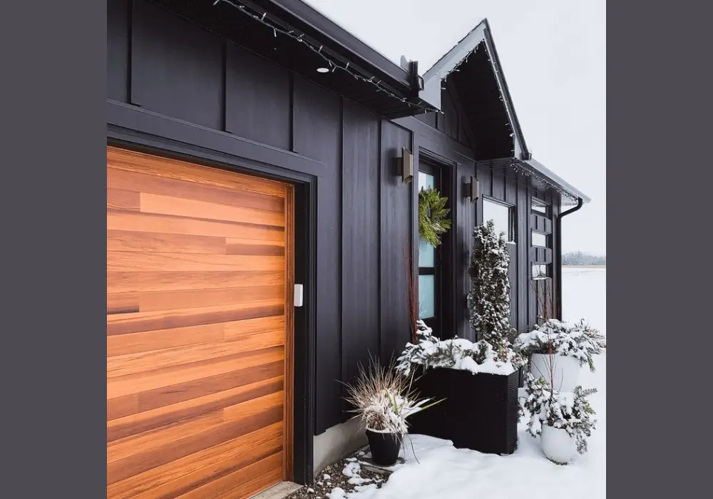 Black and Wood Combination