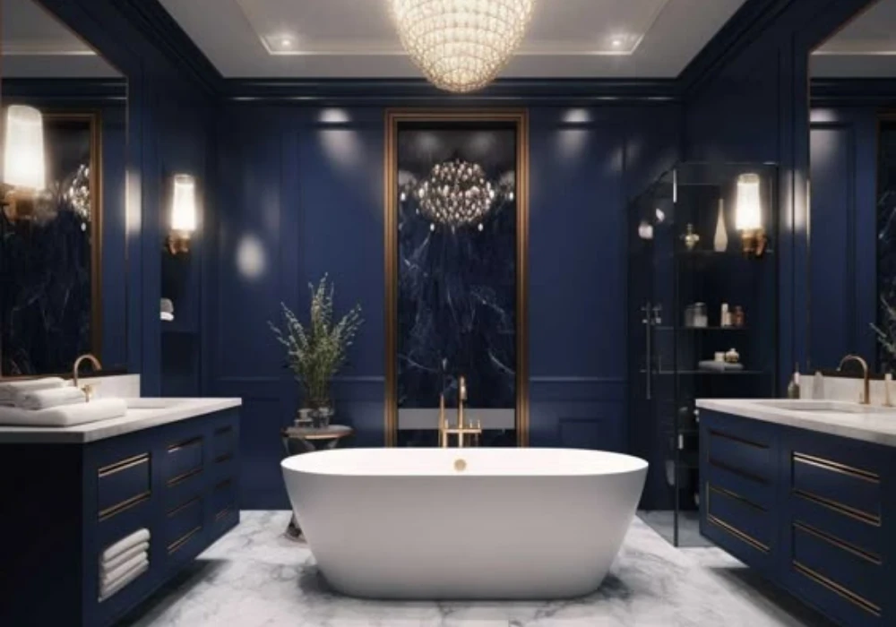 Blue and Gold Bathroom Ideas for a Luxury Feel