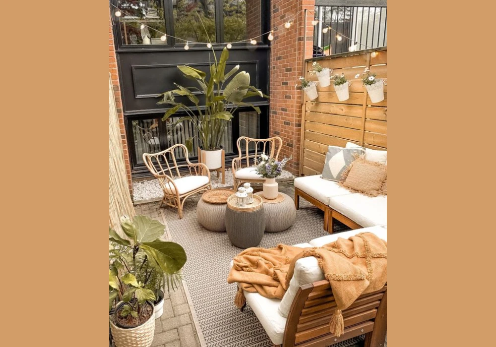 Boho Style Balcony Patio