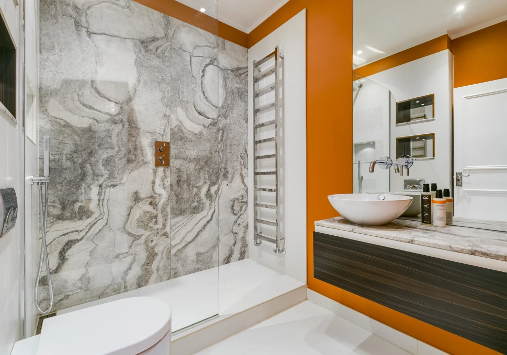Bold Color Bathroom Design