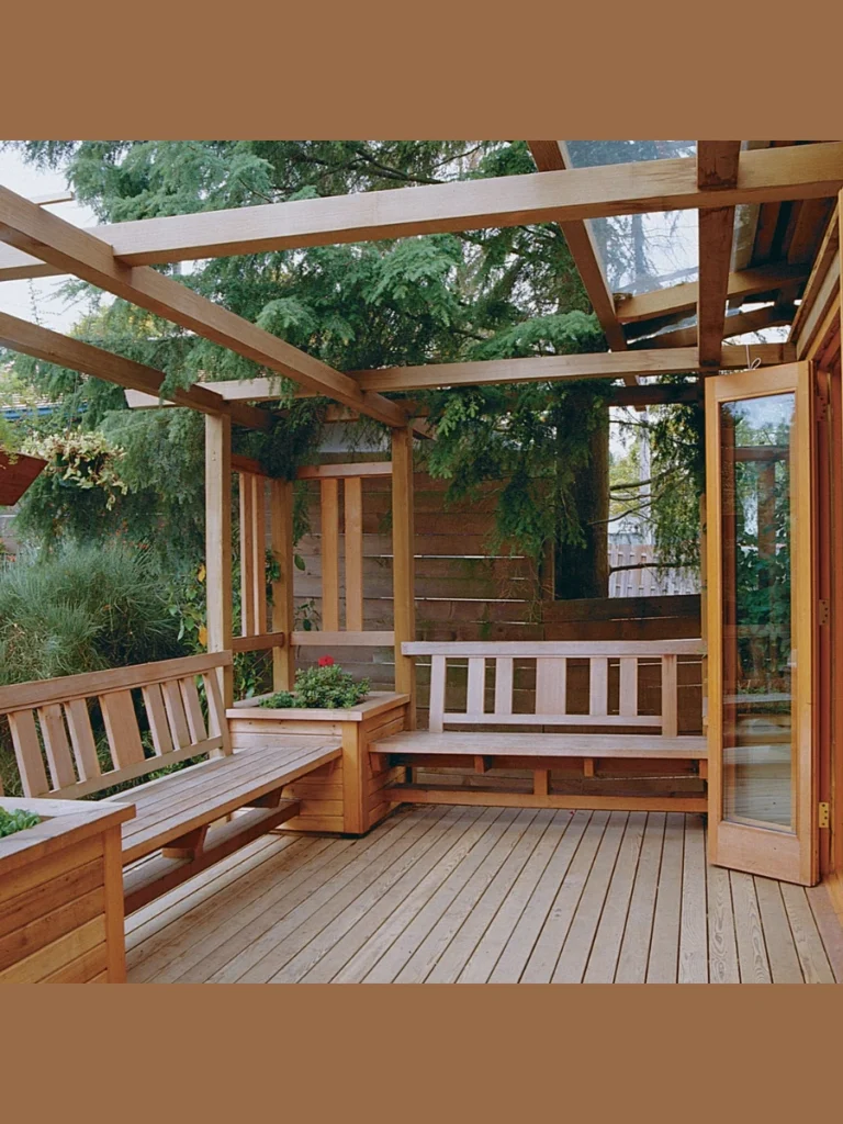 Built-In Porch Seating